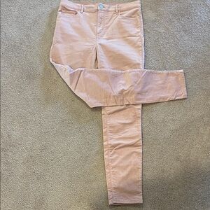 LOFT Women's Light Pink Skinny Corduroy Pants, NWOT, 30/10